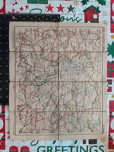 Germany Leipzig German Cycling Federation Folding Map Sports History Vintage Old