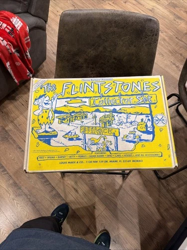 VINTAGE MARX THE FLINTSTONES COLLECTOR PLAY SET Rare ‘91 RUBY EDITION New In Box