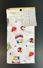 Daiso 174 Tenugui Cat 100% Cotton Hand Towel - Japan Import