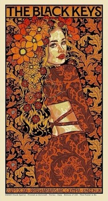 THE BLACK KEYS 9/2/2026 CHUCK SPERRY London Poster Print Dan Patrick AE 50