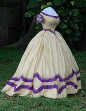 1860s Civil War Southern Belle Dinner Dress Victorian Royal Princess Ball Gown