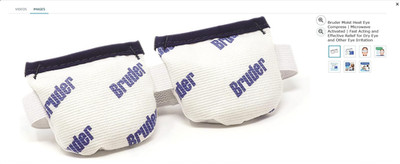 Bruder Moist Heat Eye Compress | Microwave Activated | Fast Acting and Effective