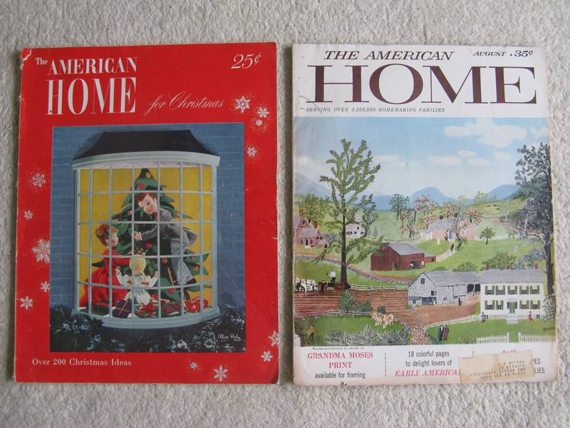 Oversized American Home Christmas Magazine Dec 1948 Vintage Winter Holiday +1958