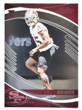 ROOKIE CARD NICK MARTIN San Francisco 49ers 2025 Panini Absolute Card #164