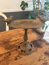 Vintage Cast Iron Small Bird Bath Feeder