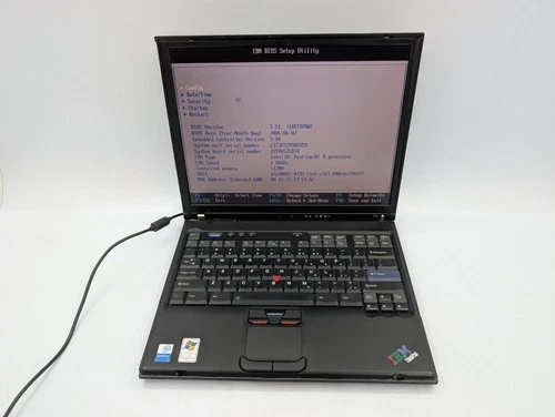 IBM ThinkPad T42 14.0" Intel Pentium M 512MB RAM Boots BIOS For Parts