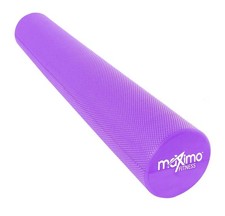Maximo Fitness Pilates Foam Roller Pre & Post Workout Equipment - Purple 90x15cm