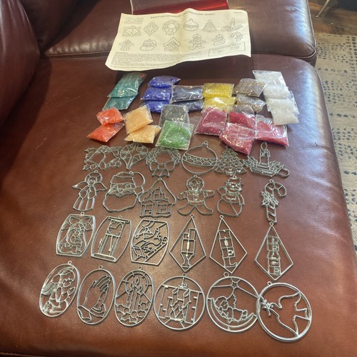 Vintage Makit & Bakit Christmas Ornament 24 Suncatcher Make It Bake It w Crystal