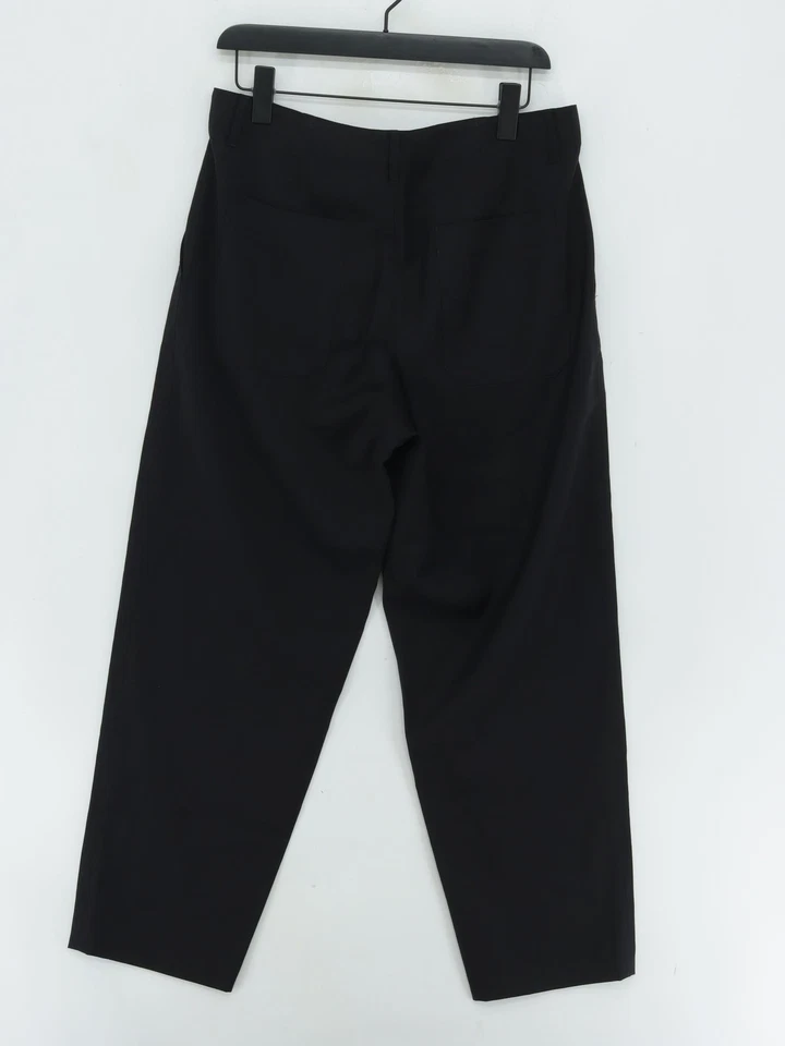 COS Women's Suit Trousers UK 18 Black 100% Wool Straight Dress Pants - Image 2 of 4