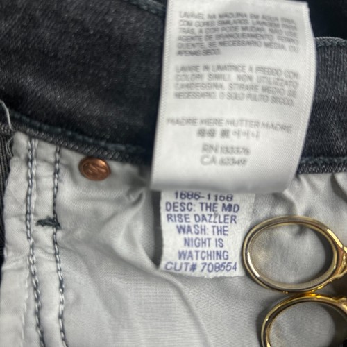 Mother The Midrise Dazzler Size 30 The Night Is Watching - Picture 12 of 13