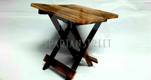 Wooden Folding Side Table/ Wooden Planter Side Table/ Wooden Small Perfect Gift - Picture 4 of 7