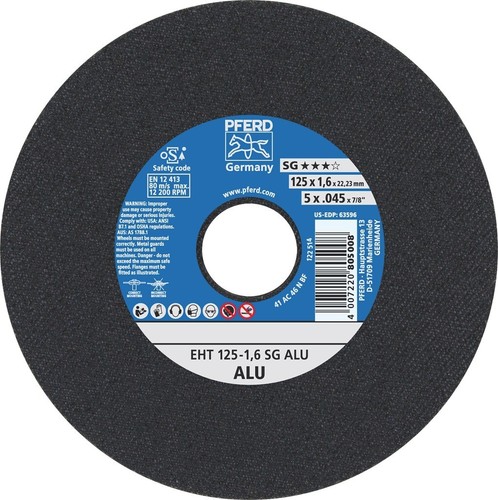PFERD 125Mm 5" Aluminium Cutting Discs, Thin Cut Off Wheels, Angle Grinder Metal - Foto 12 di 12