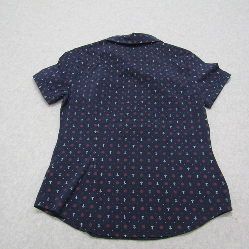 C'Est TOI Shirt Boy's S Blue Short Sleeve Button Collared Pullover Casual Preppy - Picture 6 of 7