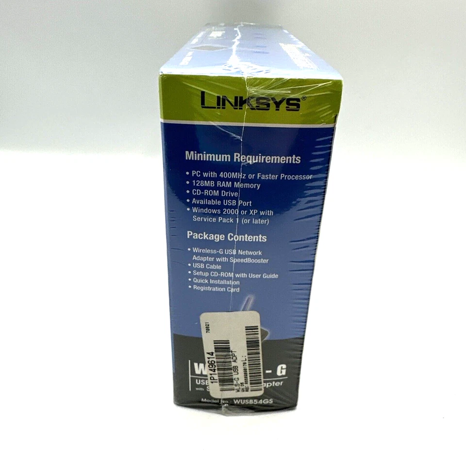 Linksys Network Adapter w/SpeedBooster USB Wireless-G 802.11b/g 54Mbps WUSB54GS - Image 3 of 4