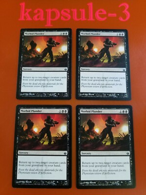 4x Morbid Plunder | Mirrodin Besieged | MTG Magic Cards