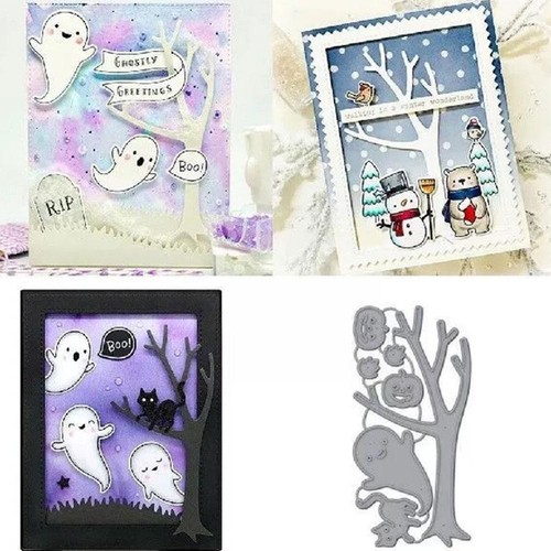 Halloween Ghost Craft Pumpkin Punching Stencil Cutting Die Hot H1