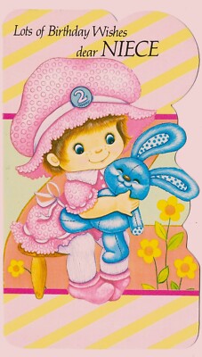 Niece 2nd Happy Birthday Greeting Card Years Old Second Two