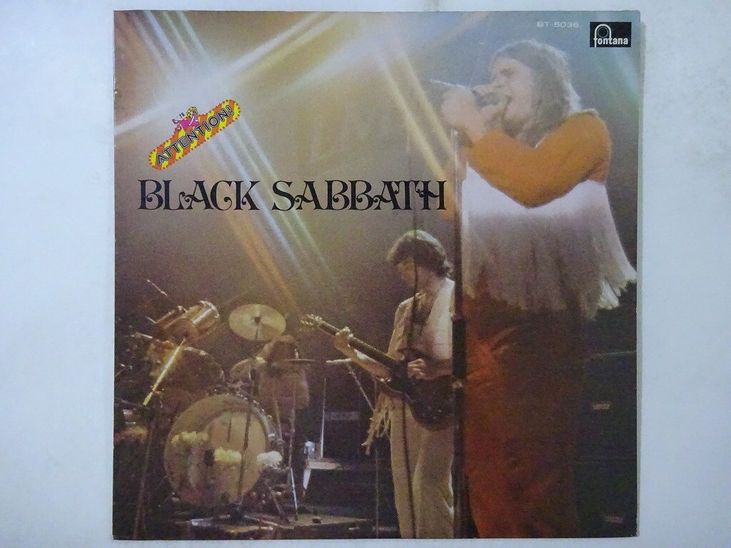 LP ブラック・サバス アテンション BT5036 FONTANA /00260 Black Sabbath Attention! Black Sabbath Fontana BT-5036 Japan