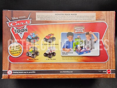 DISNEY PIXAR CARS MONSTER TRUCK MATER RASTA CARIAN 3 PACK SAVE 6