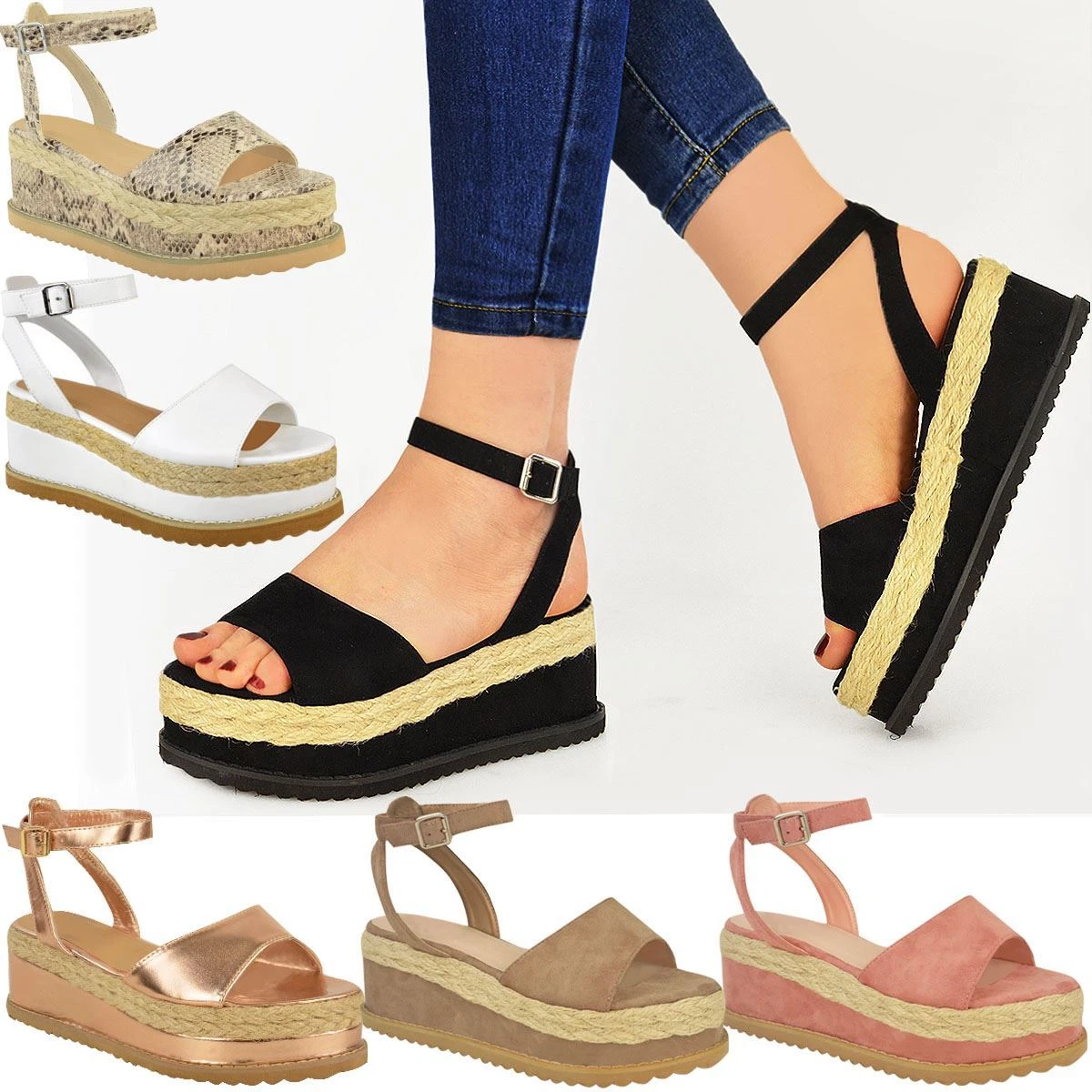 Chunky espadrille hotsell sandals