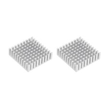 Electronic Radiators Heatsink for MOS GPU IC Chip Silver 35 x 35 x 10 mm 2pcs