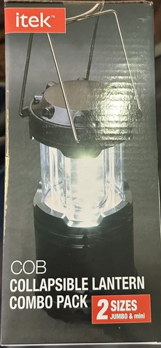 Itek Collapsible Lantern Combo Pack NEW Jumbo And Mini Lanterns - Picture 2 of 3