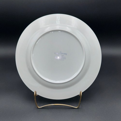Fresh Flowers by Excel Dinner Plate 10.5" Blue Pink Iris Set of 4 Cottage Core. - Picture 7 of 9