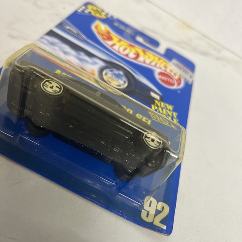1990 92 Mercedes 380 SEL Black Hot Wheels Rare Vintage On Card New-Sealed - Picture 3 of 3