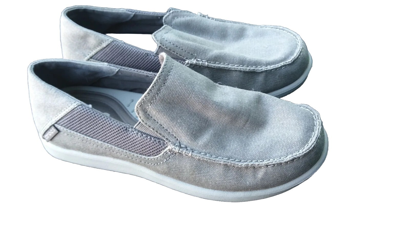 Crocs Santa Cruz Slip-On Loafers for Men Size 7 M US Comfort Canvas Shoes-image