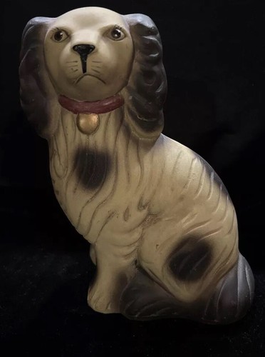 Rare,Antq.English King Charles Cavalier Hand-Painted Dog Doorstop Heavywt Lovely - Picture 2 of 9