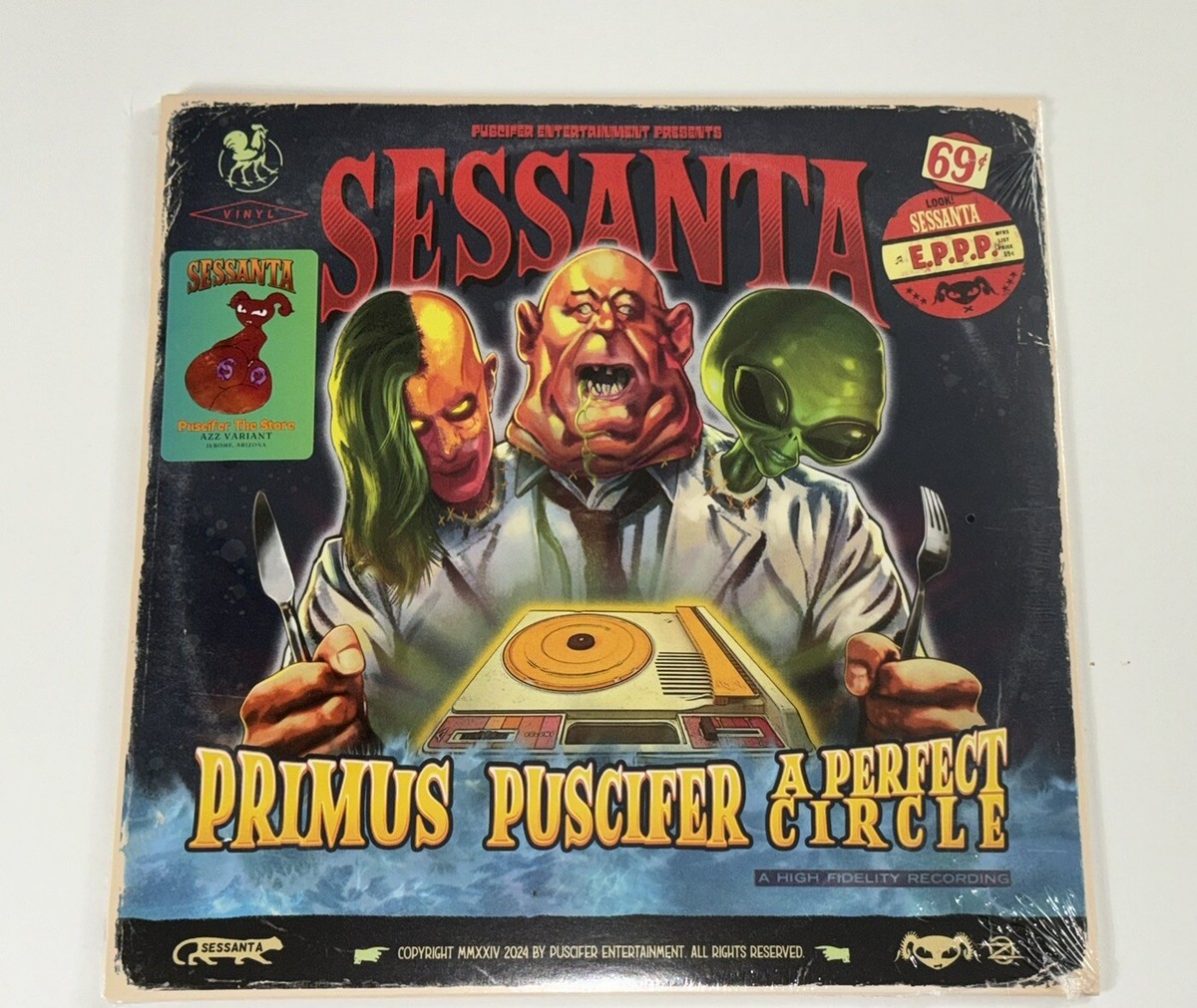 Sessanta EPPP Vinyl Record AZZ Variant #d X/400 Puscifer Primus A