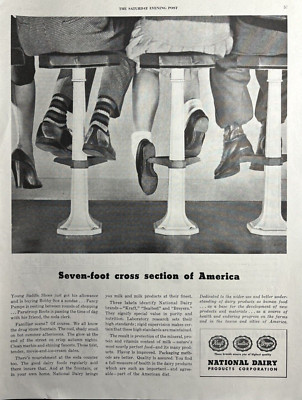 1947 National Dairy Products Corporation Section America Milk Vintage Print Ad