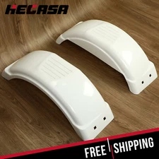 HECASA Pair Single-Axle Trailer Fenders For 8"-12" Wheels Top Step Skirt Boat