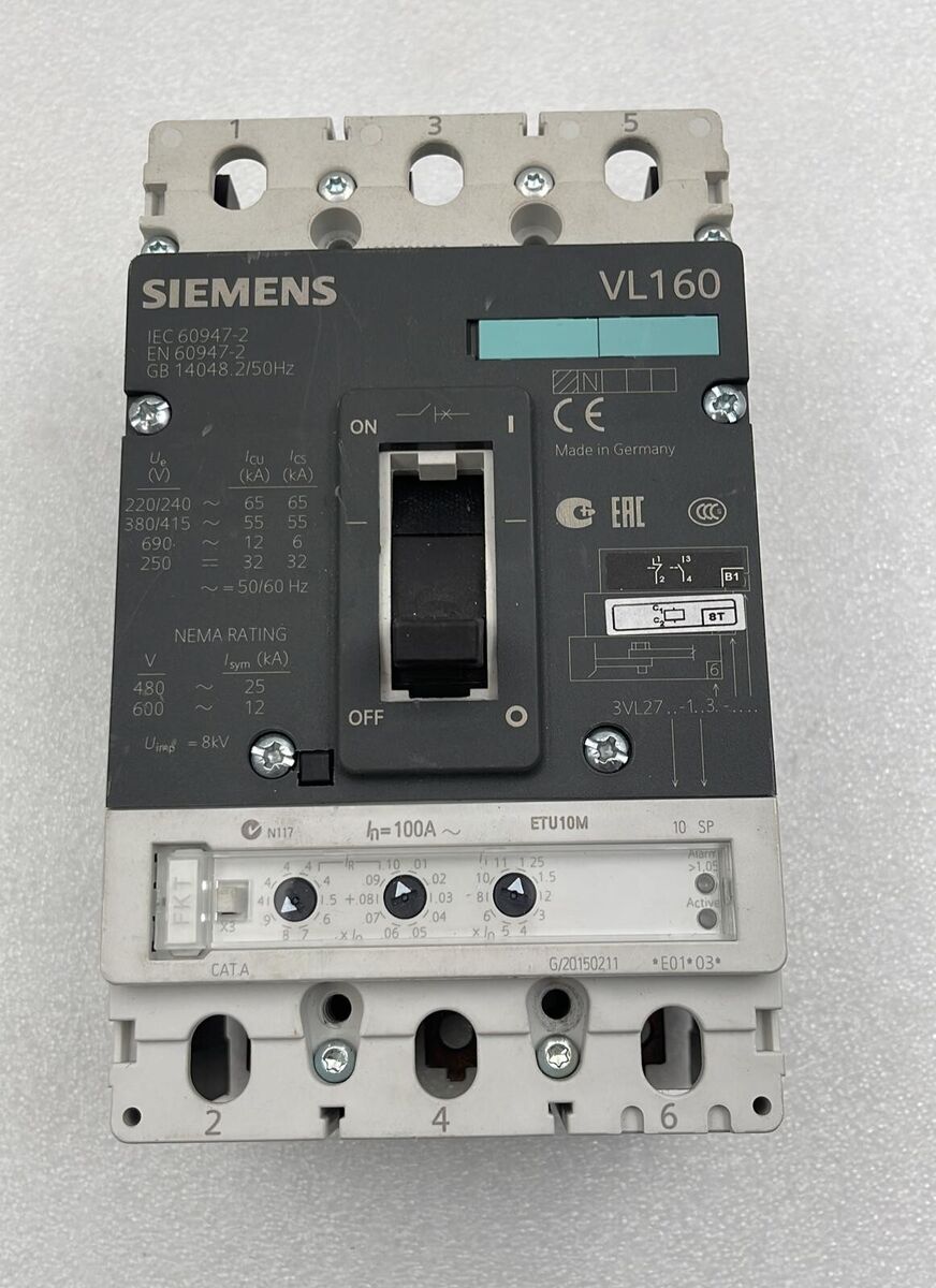 Siemens VL160 circuit breaker 3VL2716-1AA33-0AA0 | eBay