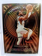 2021-22 Panini Obsidian Tunnel Vision Orange Etch Prizm- Donovan Mitchell /35