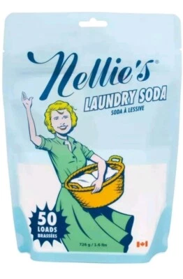 WOW Nellie's 50 Load Bag Laundry Soda-NEW