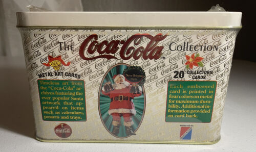 Coca-Cola Metal Art Collectors Cards Tin *Sealed* Collect-A-Card 1994 - Picture 1 of 6