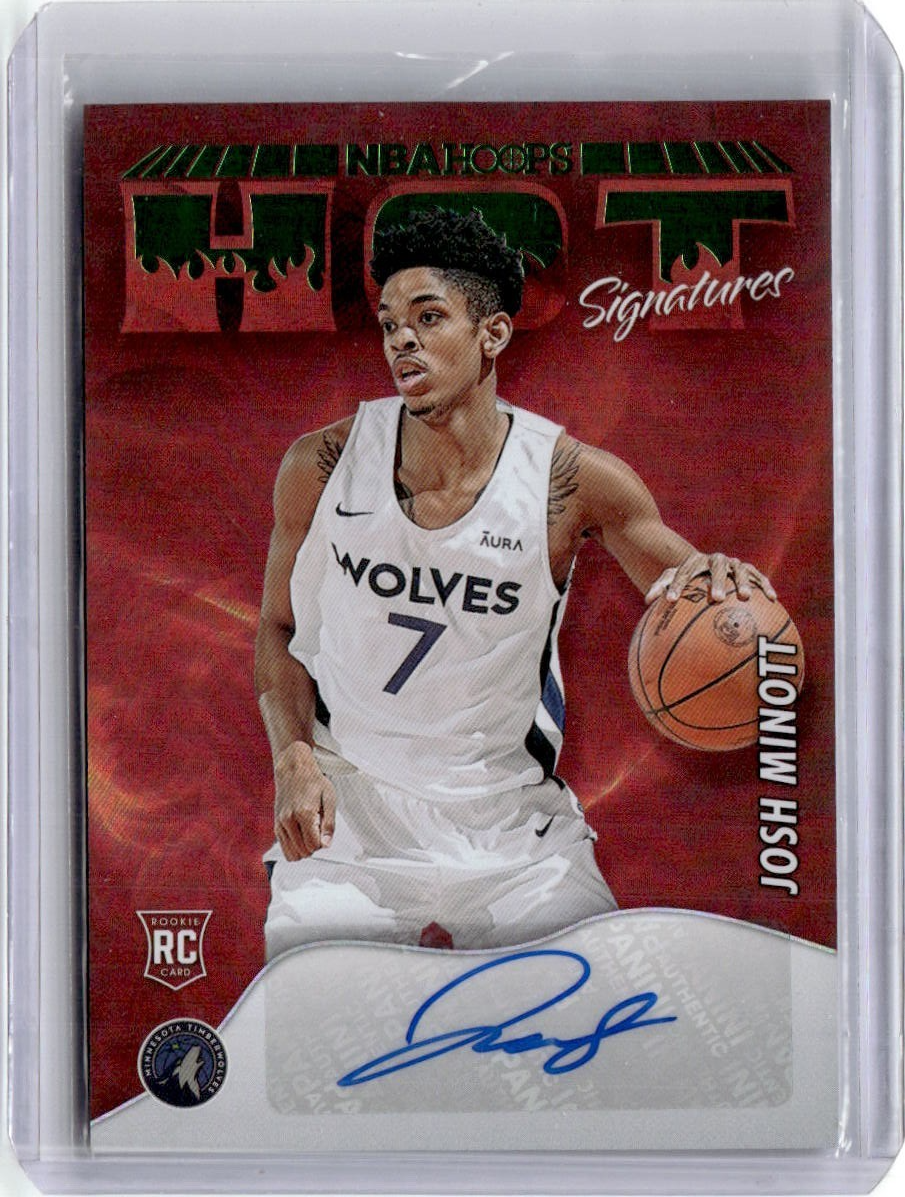 2022-23 Panini NBA Hoops - Hot Signatures Rookies Josh Minott #HSR-JMN ...
