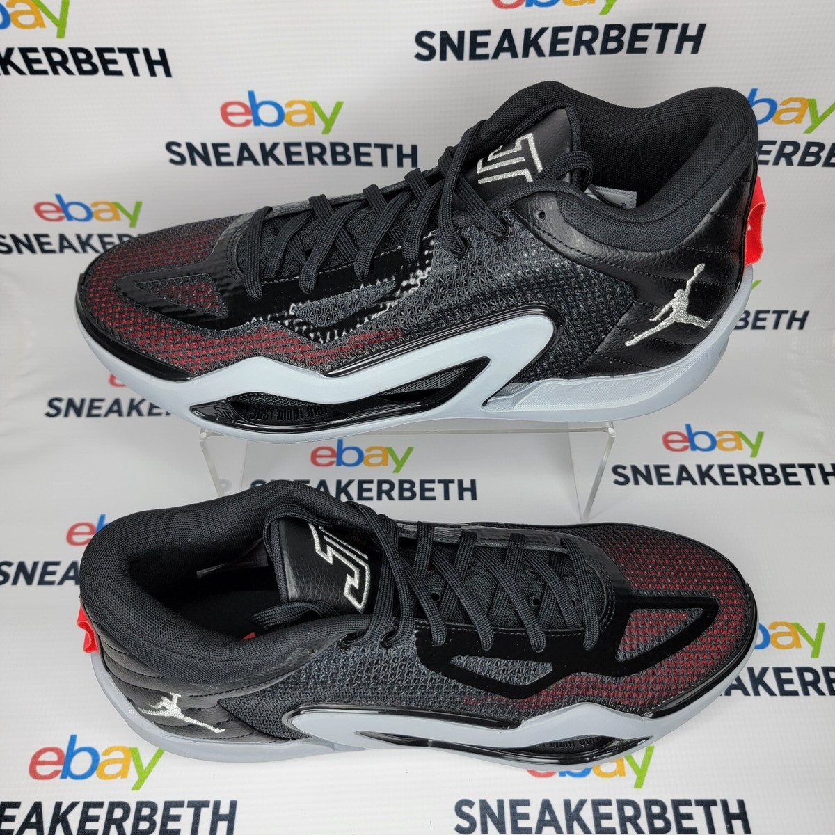 Nike Jordan Tatum 1 Old School Black Metallic Silver MEN'S
