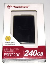 Disco SSD USB 3.1 externo 240GB Transcend ESD220C Nuevo