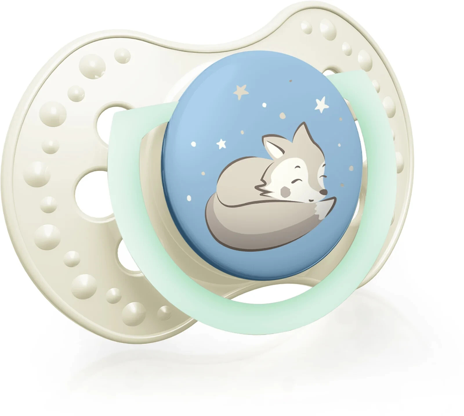 LOVI Dummy / Soother for Reborn Doll Cream and Blue with