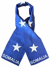 Somalia Country Lightweight Flag Printed Knitted Style Scarf 8"x60"