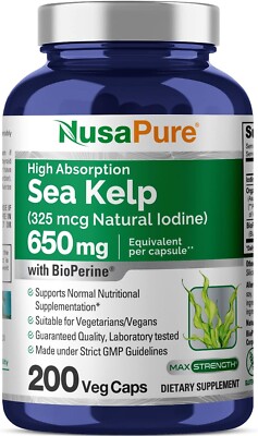 Sea Kelp 325mcg | Apoyar la salud de la tiroides y la función inmunológica