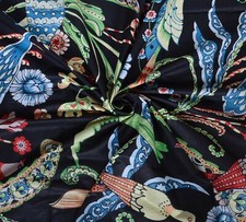 5 Yard Hand Block Print Handmade Cotton Indian Natural Sanganeri Print Fabric.