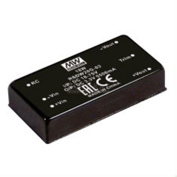 Meanwell RSDW20F-12, Dc Dc-Wandler, 9-36V:+12V 1670Ma 20W-image