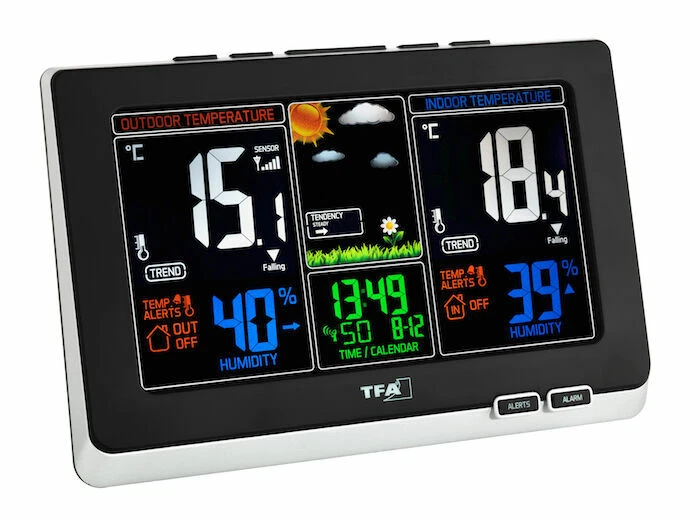 TFA-Dostmann 35.1129.01 Spring Funk Wetterstation - Schwarz