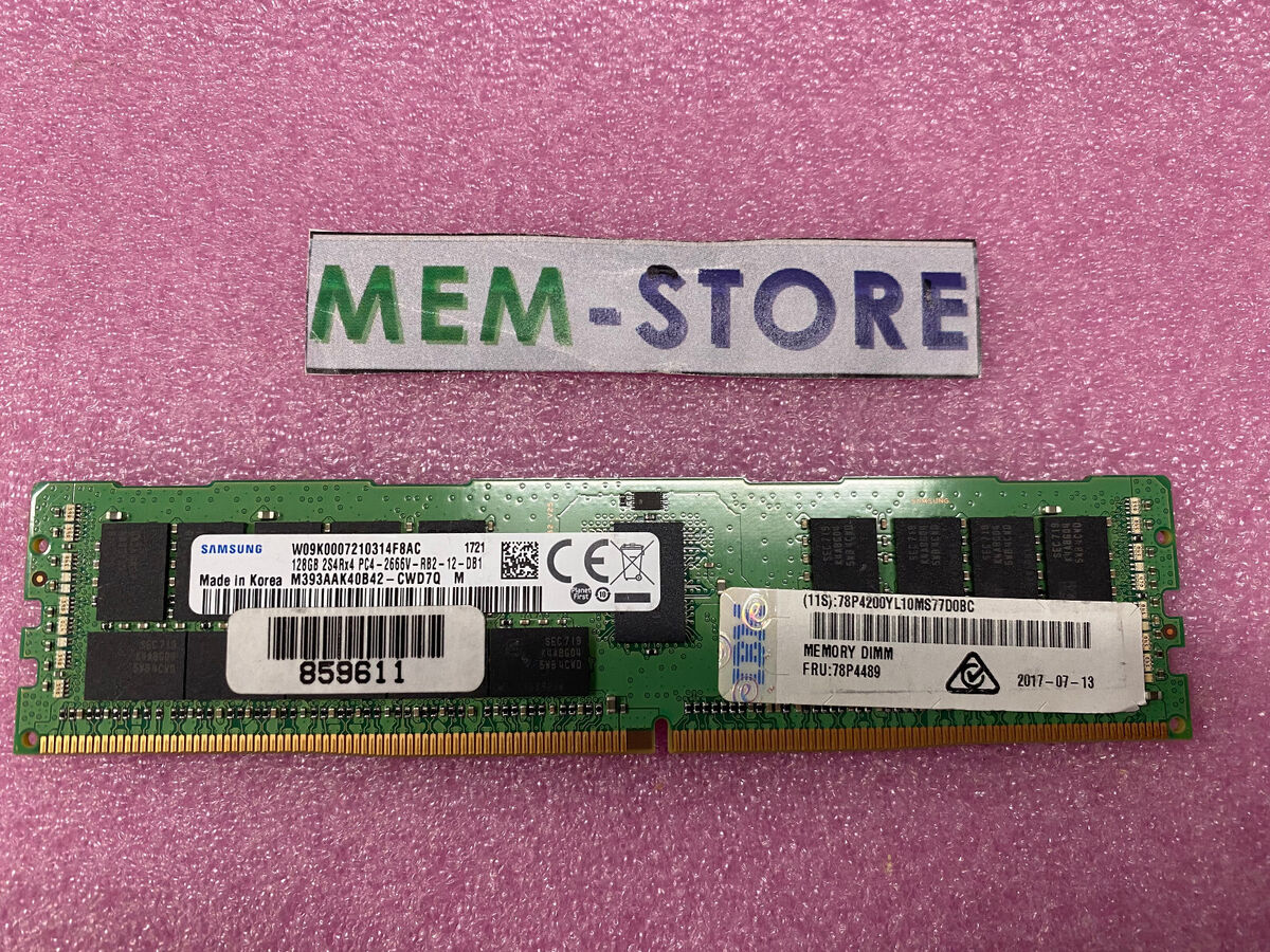 78P4489 128GB DDR4 2666 Memory DRAM for IBM Power Systems 78P4489 128GB DDR4 2666 Memory DRAM for IBM Power Systems