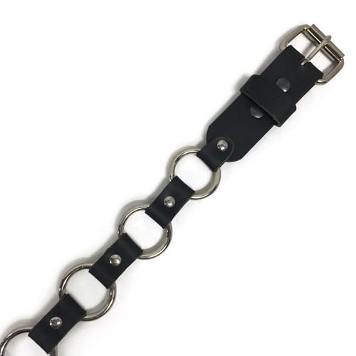 1-1/2" Handmade Full Grain Solid Buffalo Leather and O-Ring Belt - Picture 3 of 45