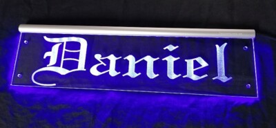 Danny LED Namensschild o. dein Name LKW Truckerschild personalisiert Daniel Dani