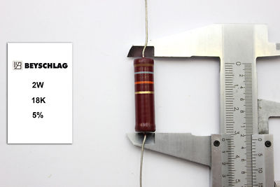 Résistances Film Carbone Beyschlag 5,6kΩ 0,5W 5% - New Old Stock Des Années 60/70 - NOS